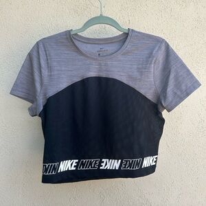 Nike crop mesh workout top - Large